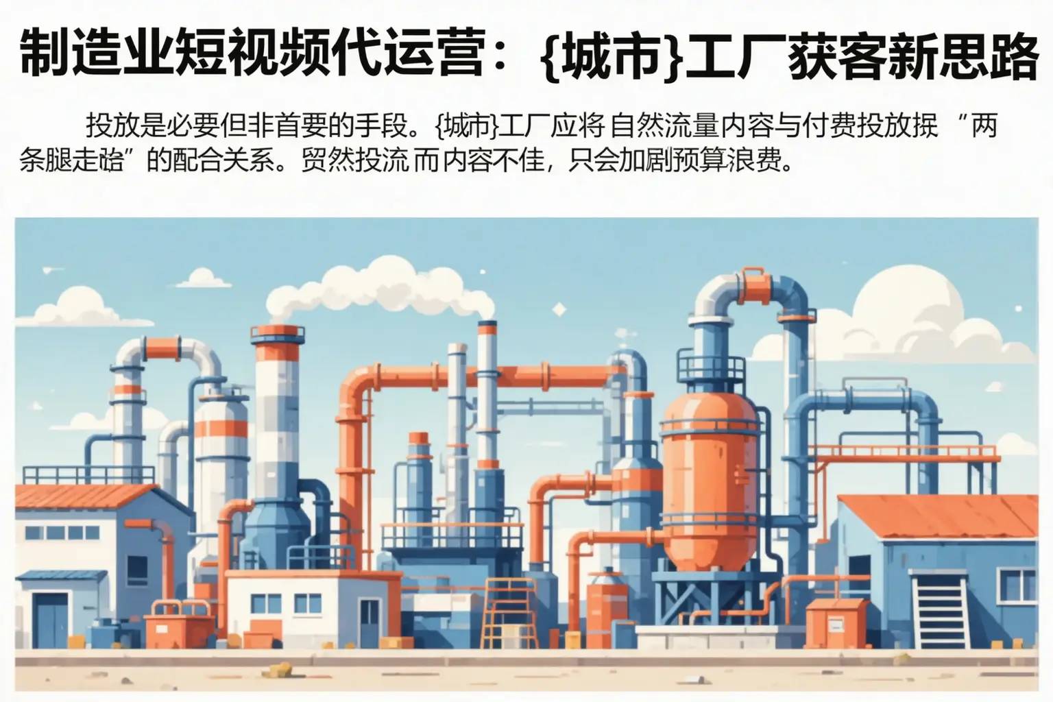 制造业短视频代运营:开封工厂获客新思路