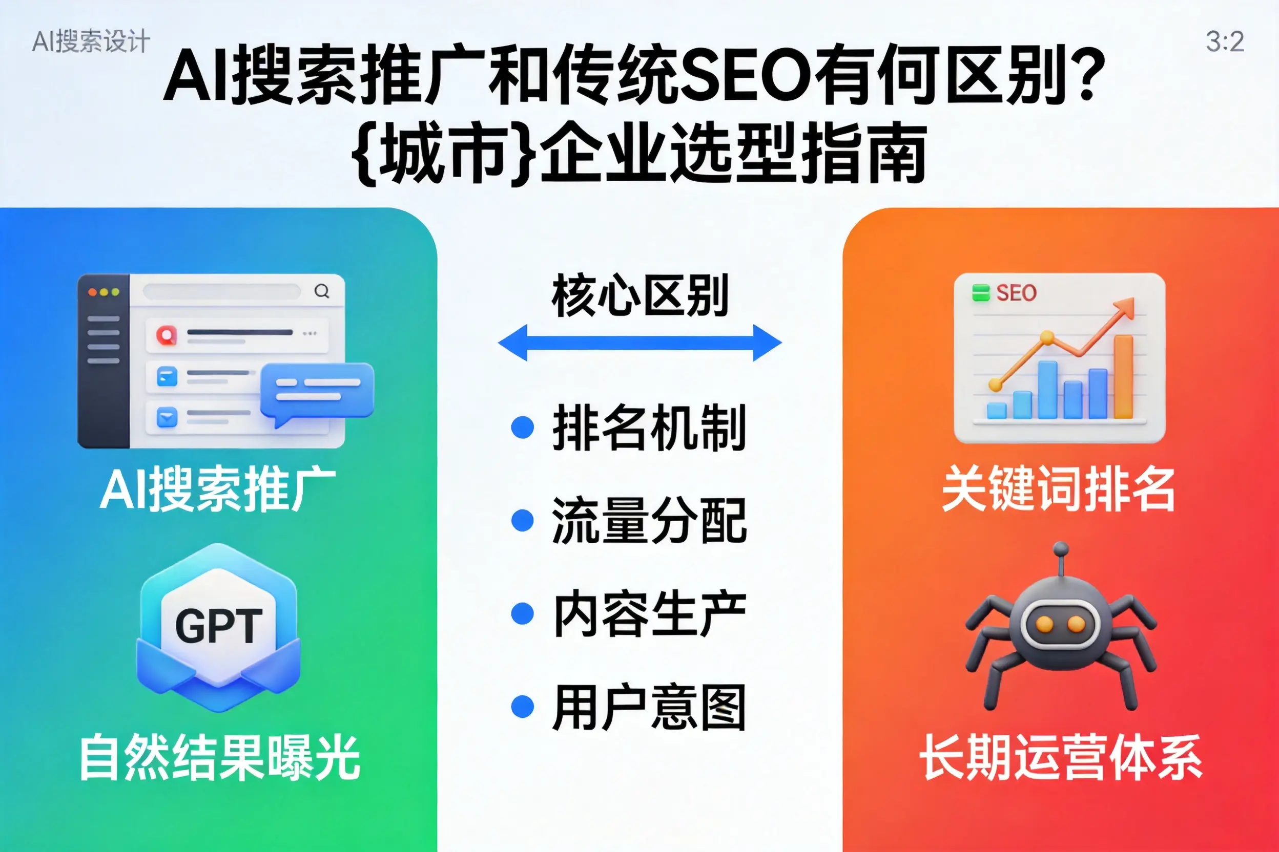 AI搜索推广和传统SEO有何区别？开封企业选型指南