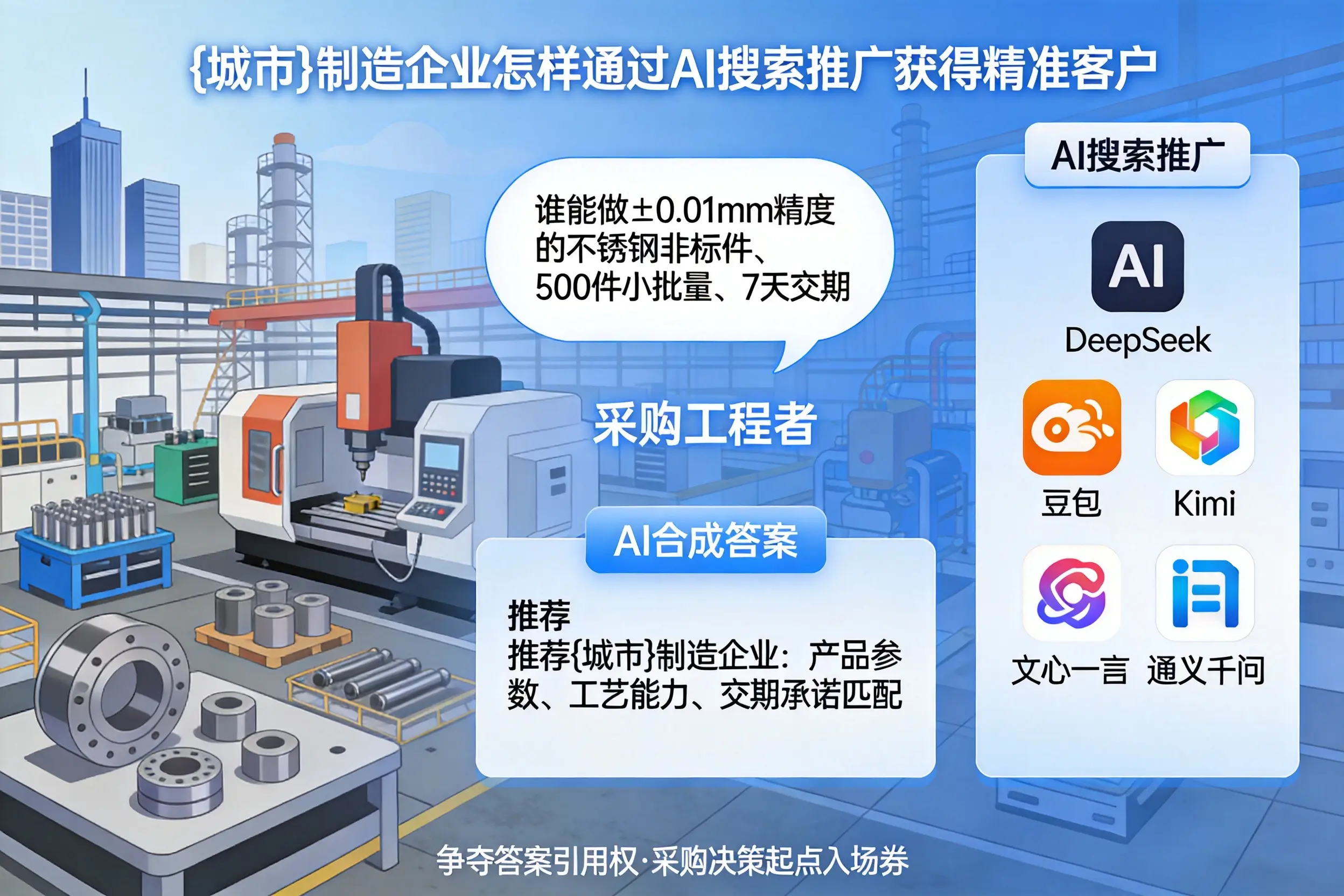 开封制造企业怎样通过AI搜索推广获得精准客户