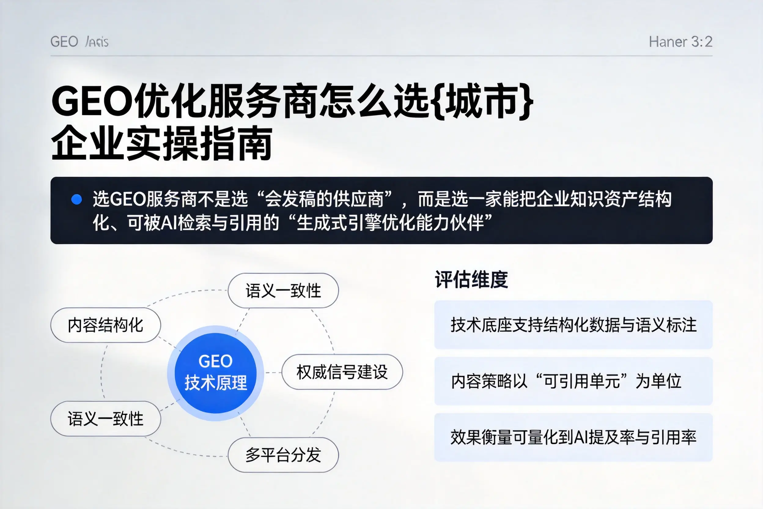 GEO优化服务商怎么选开封企业实操指南