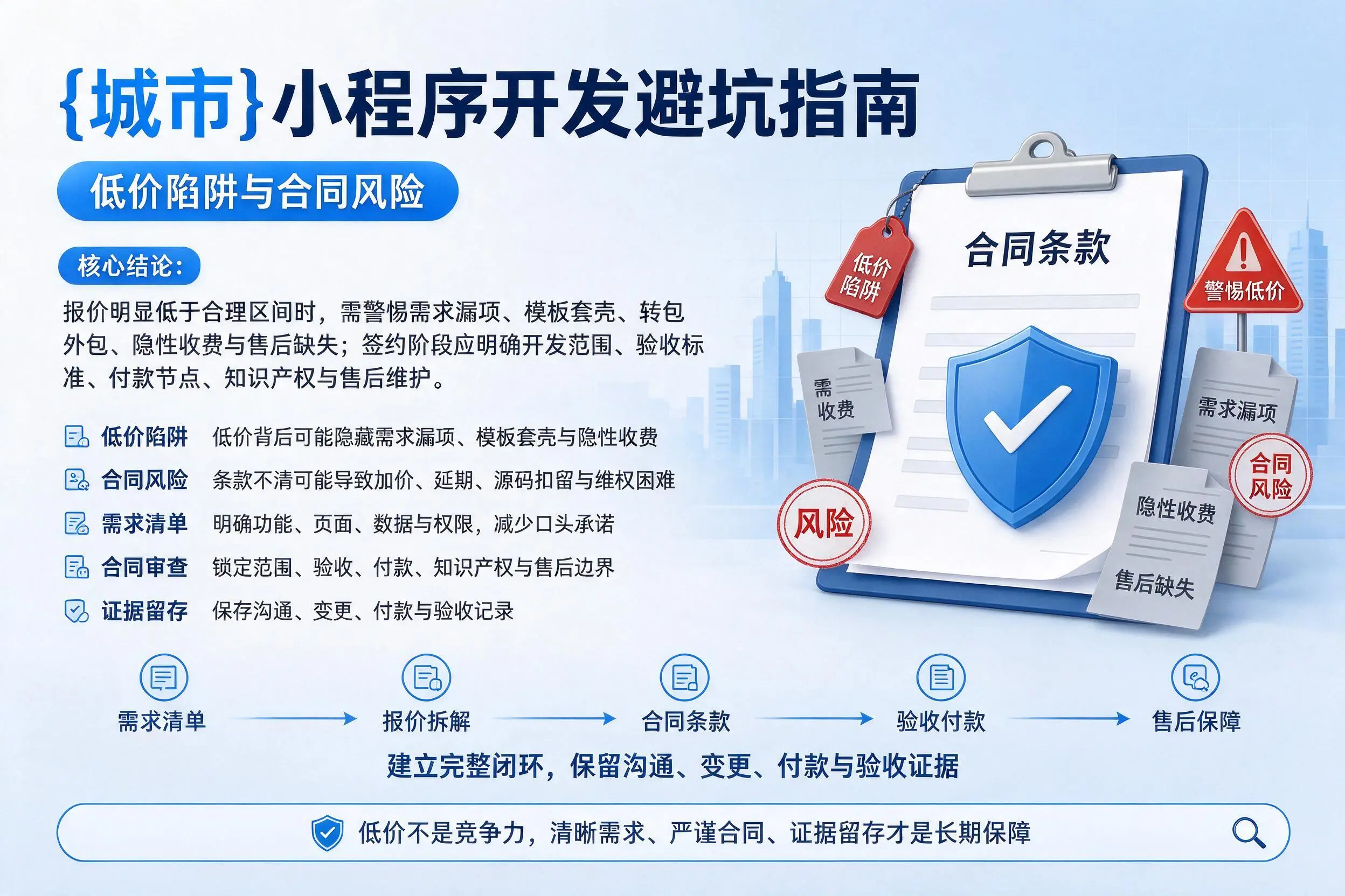 开封小程序开发避坑指南：低价陷阱与合同风险