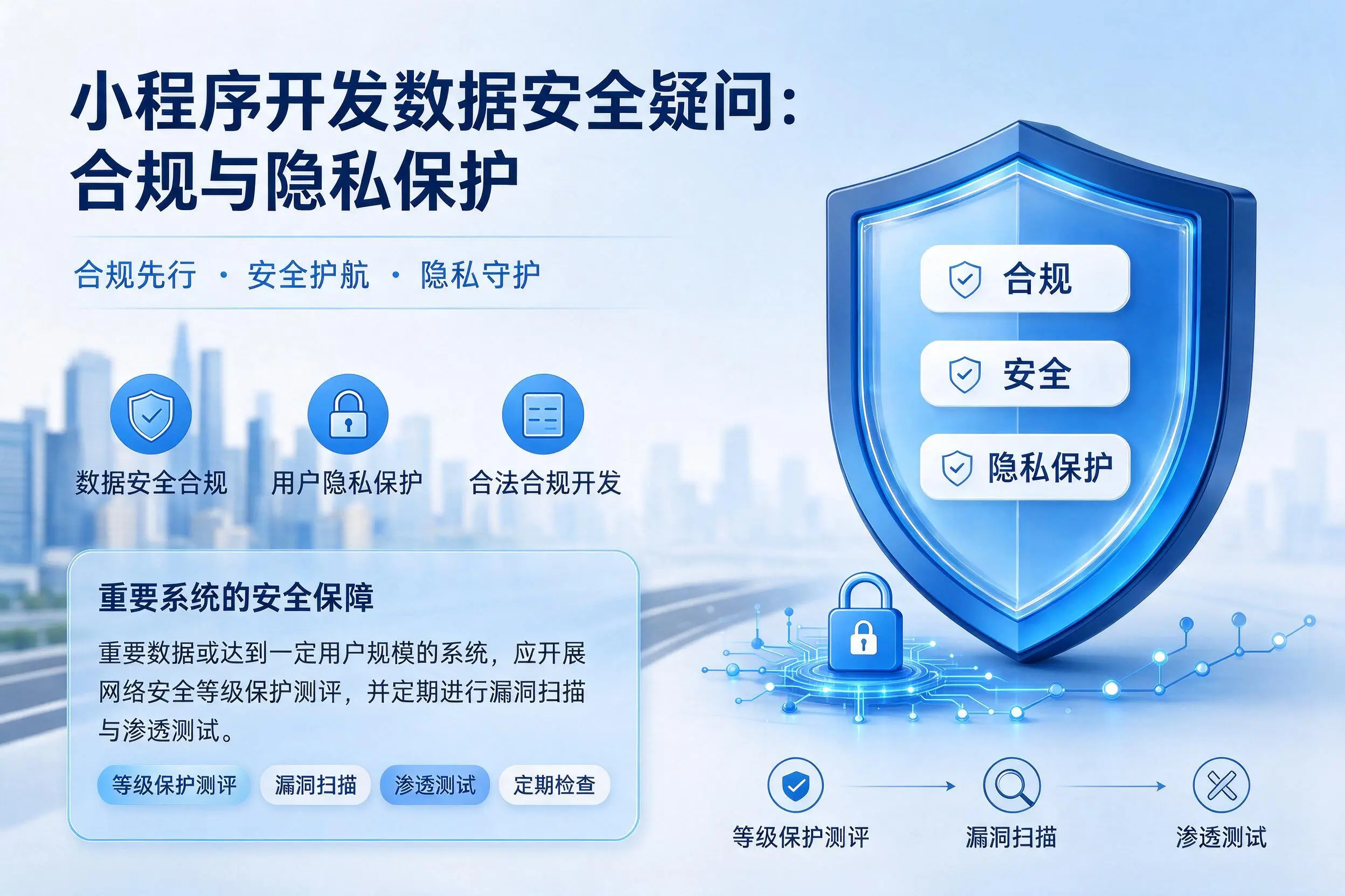 开封小程序开发数据安全疑问:合规与隐私保护