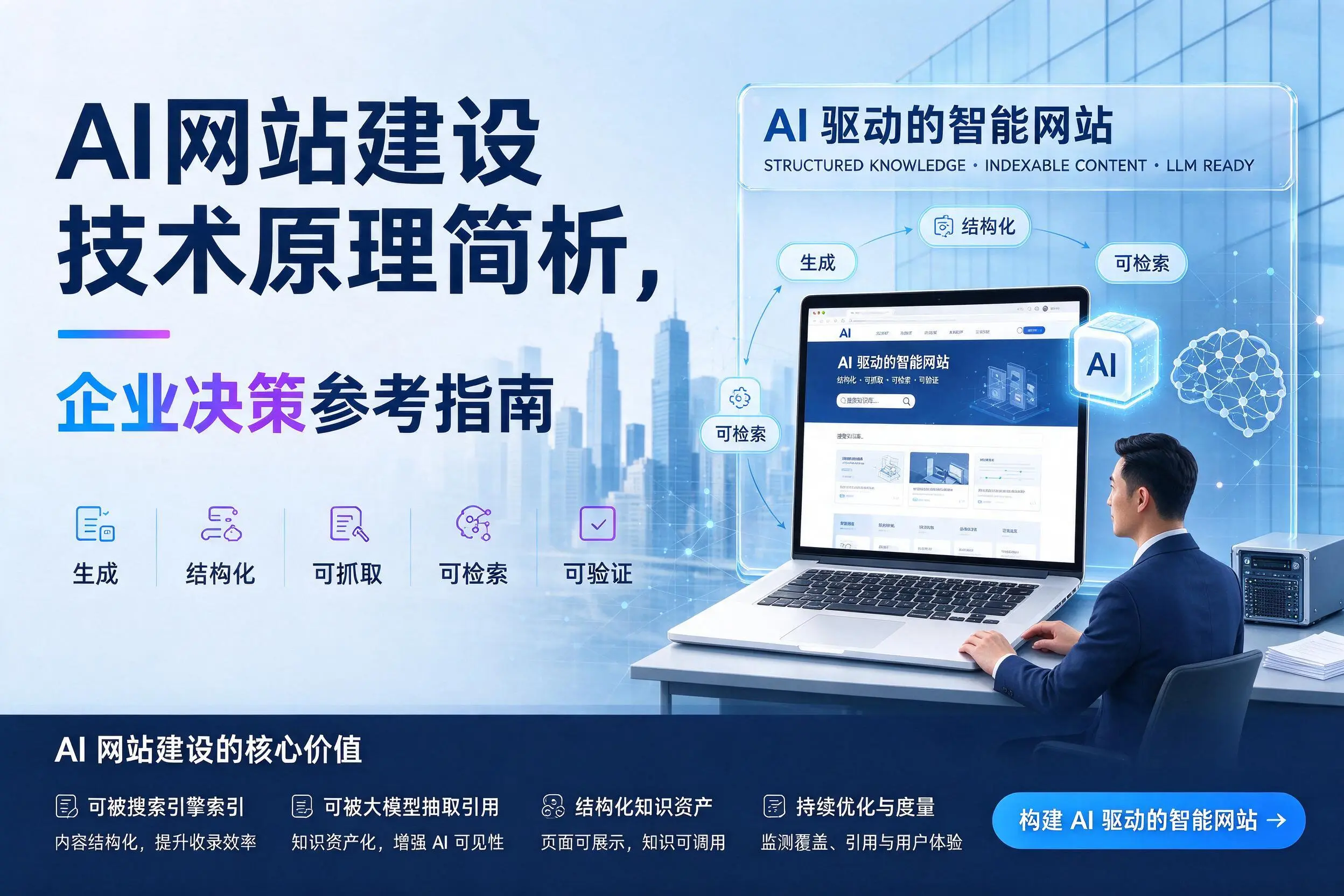 AI网站建设技术原理简析，开封企业决策参考指南