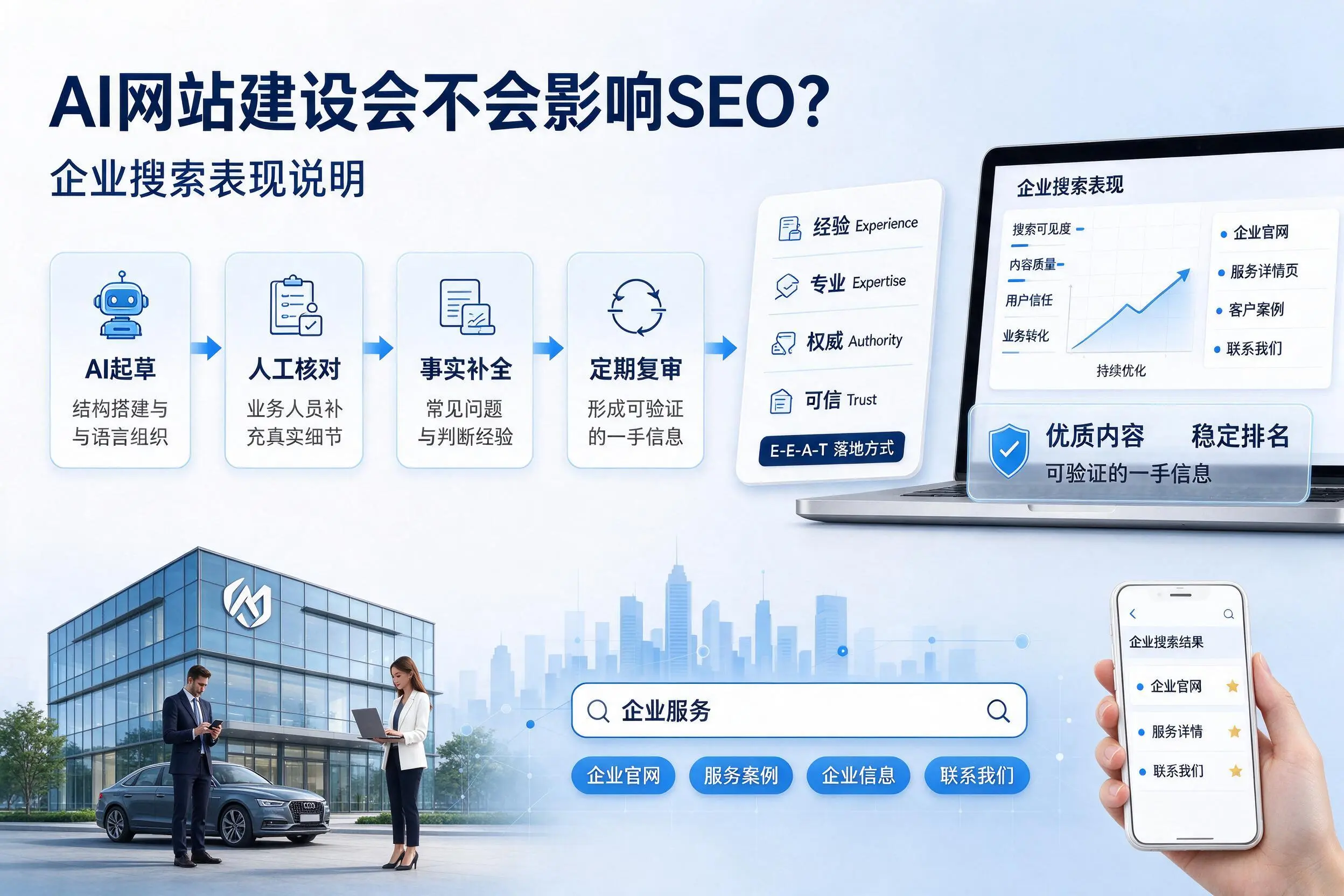 AI网站建设会不会影响SEO？开封企业搜索表现说明