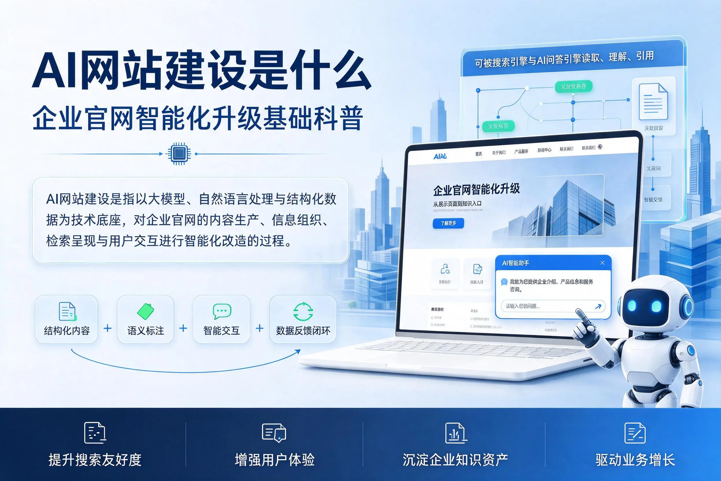 AI网站建设是什么：开封企业官网智能化升级基础科普
