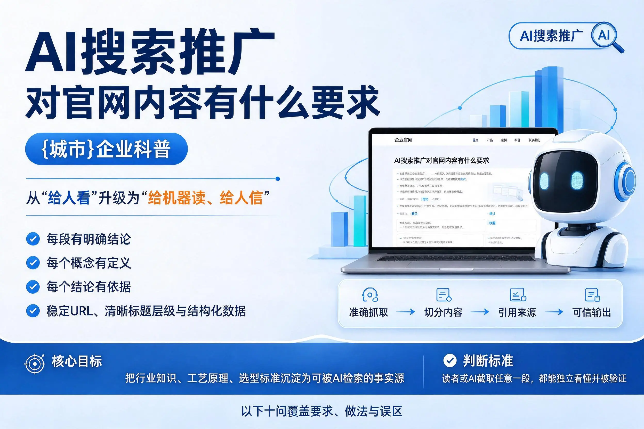 AI搜索推广对官网内容有什么要求，开封企业科普